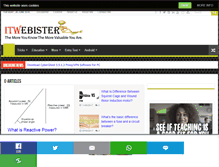 Tablet Screenshot of itwebister.com